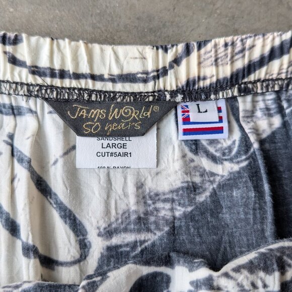 Jams World Black Ivory Sandshell Floral Tiered Mini Skirt large - Picture 7 of 10